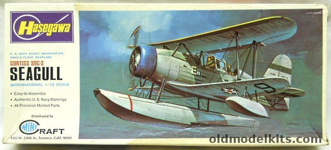 Hasegawa 1/72 Curtiss SOC-3 Seagull USS Phoenix Scout plane, JS051-130 plastic model kit